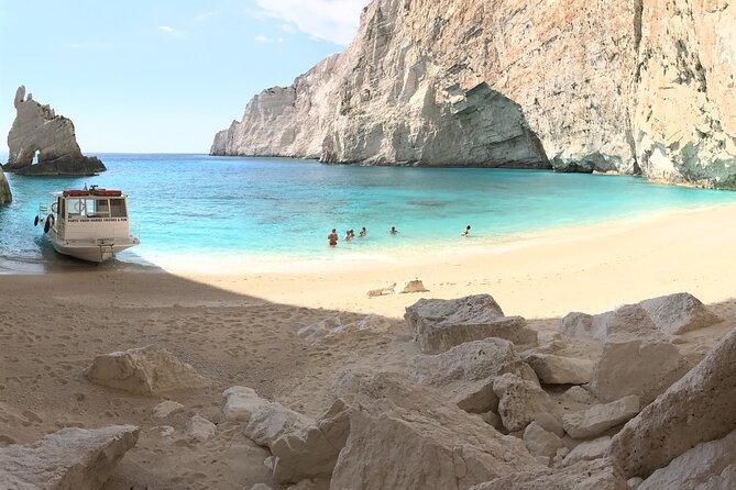 Zakynthos boat tour:Shipwreck& Local blue caves with 3 Swim Stops - The ride to Navagio and the Panagiotis wreck