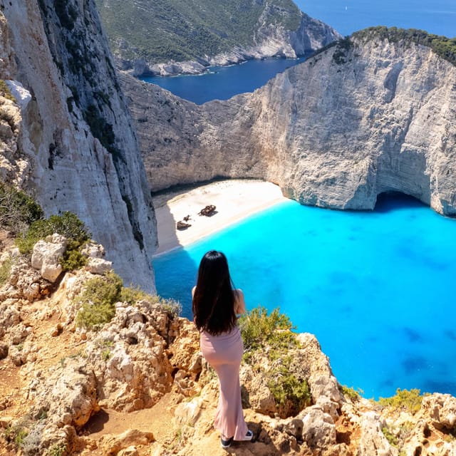 Zakynthos: Semi Private Shipwreck & Blue Caves Max 10 guests - Lunch near Kampi keeps the western route practical