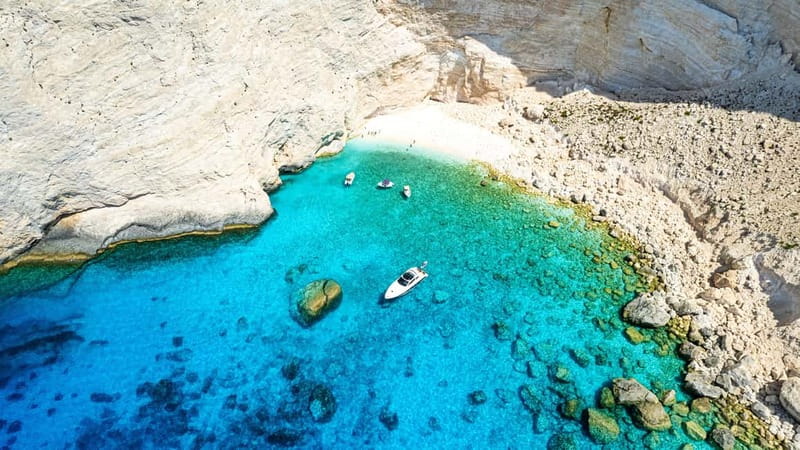 Zakynthos: Semi Private Shipwreck & Blue Caves Max 10 guests - The Blue Caves are best enjoyed from a small boat