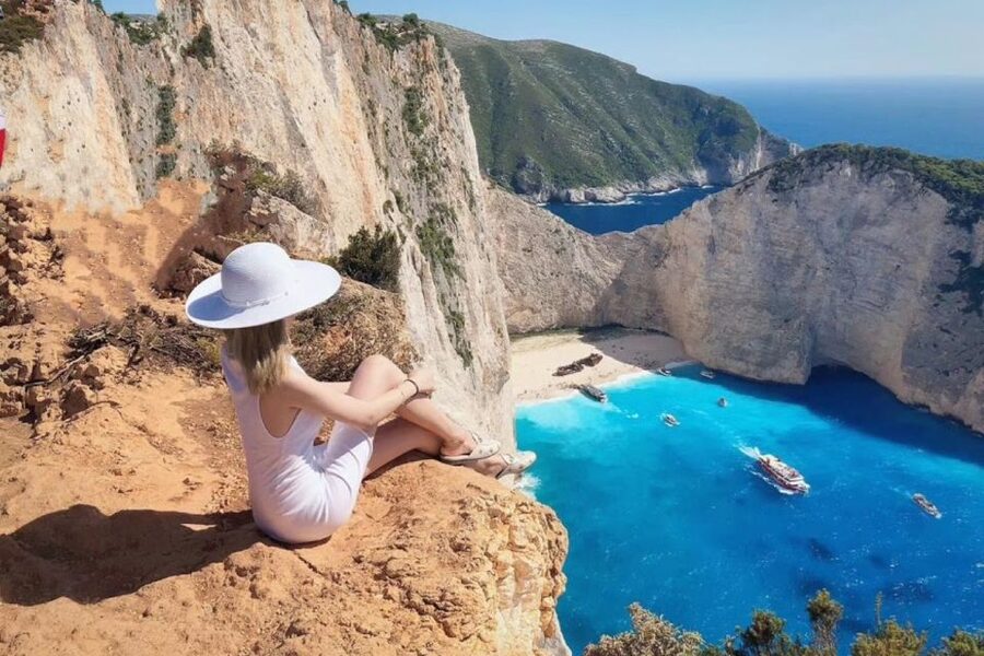 Zakynthos Small Group Tour Shipwreck & Blue Caves Land & Sea - Lunch in Anafonitria, with time to slow down