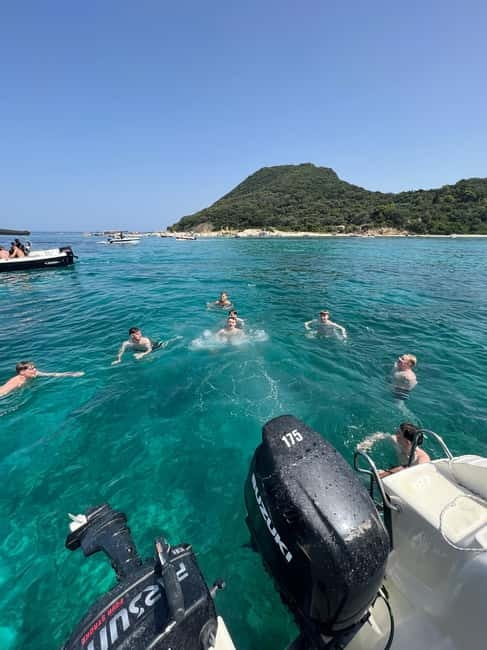 Zakynthos: Turtles, Marathonisi & Keri Caves Speedboat Tour - The private beach swim at Oasis